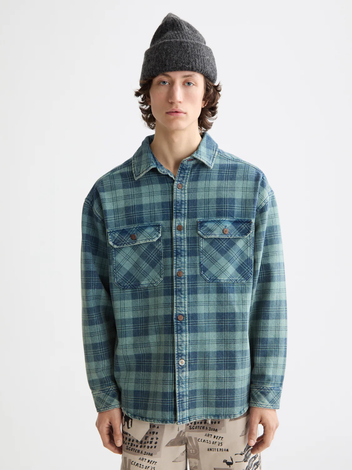 Washed denim
