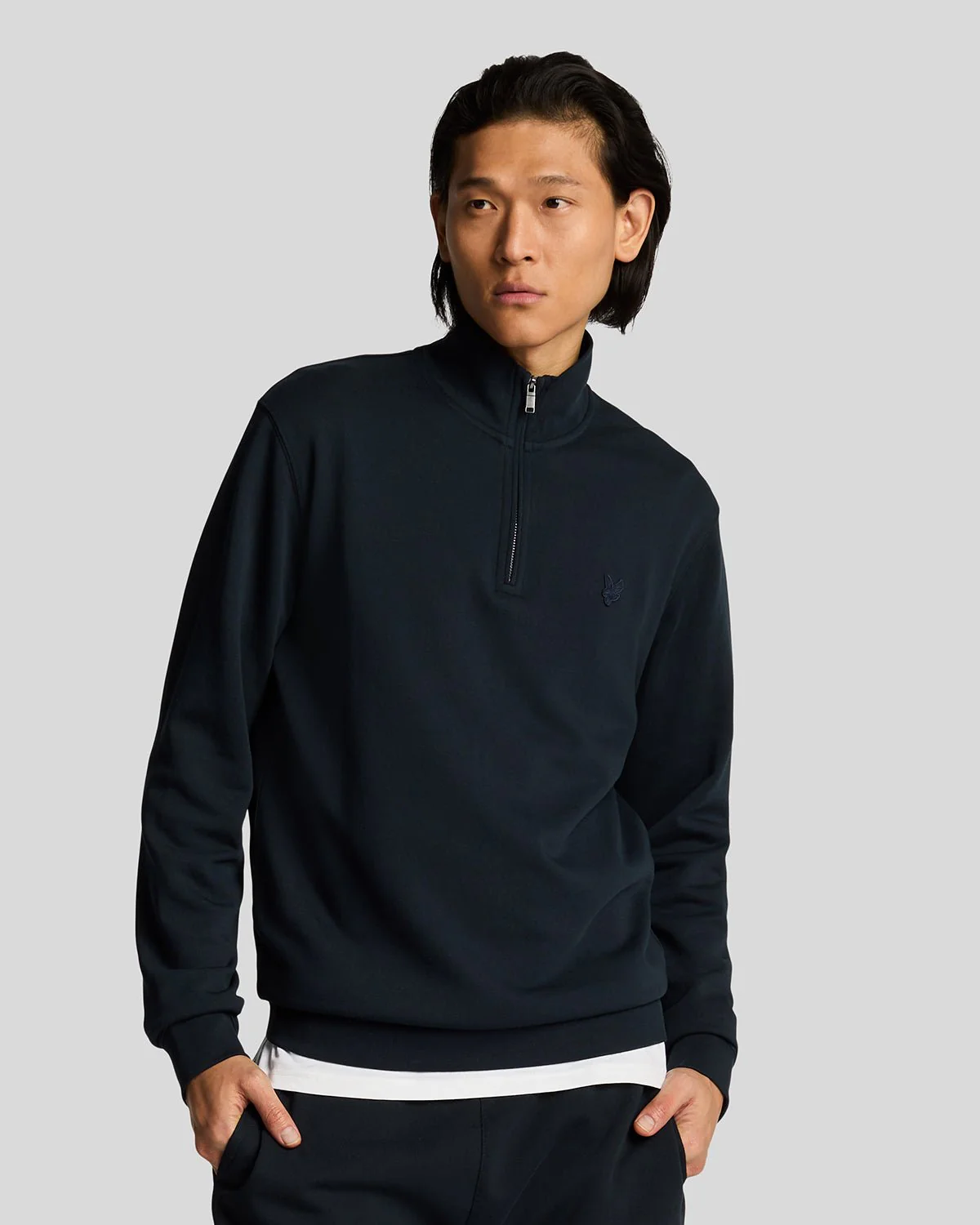 Superfine quarter zip