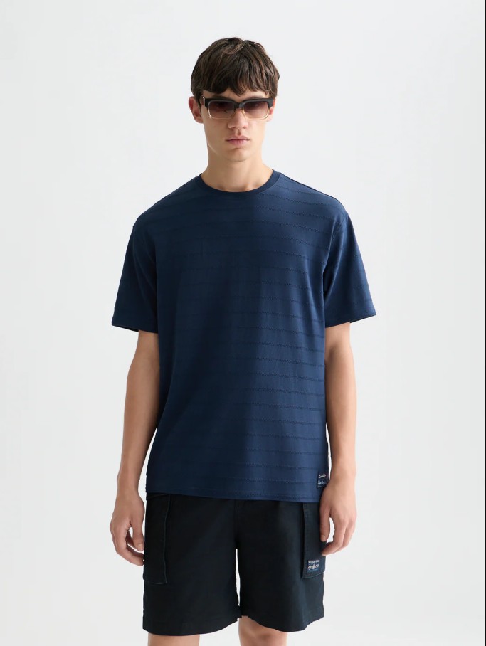 Structured jacqard tee