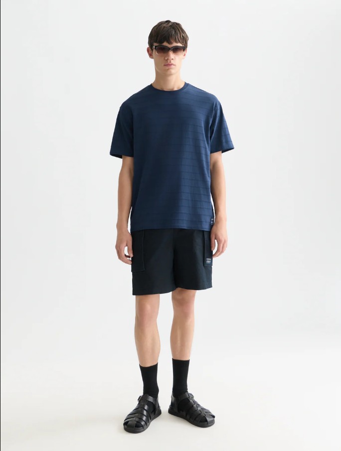 Structured jacqard tee