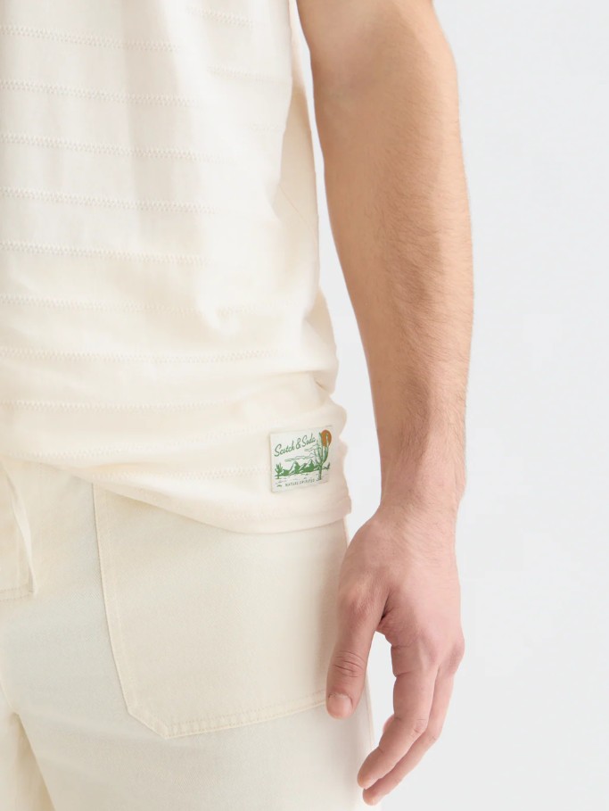 Structured jacqard tee